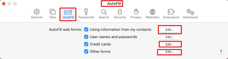 Safari: Ištrinti slapukus, istoriją, slaptažodžius ir kt.