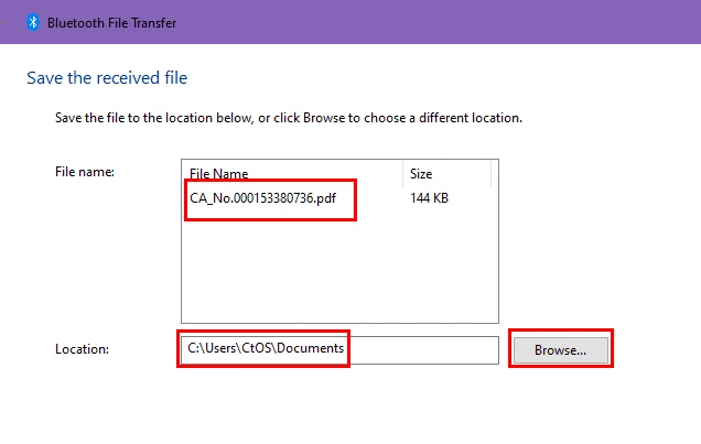 Přenášení souborů mezi Androidem a Windows 11 přes Bluetooth