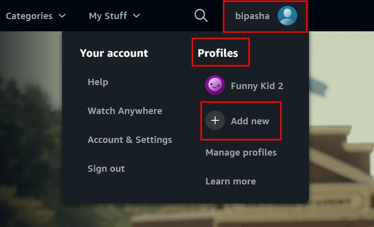 Nastavení profilů Amazon Prime Video pro děti