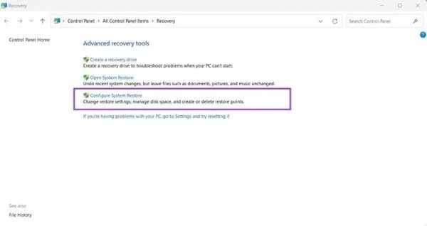 Jak smazat body obnovení systému ve Windows 11