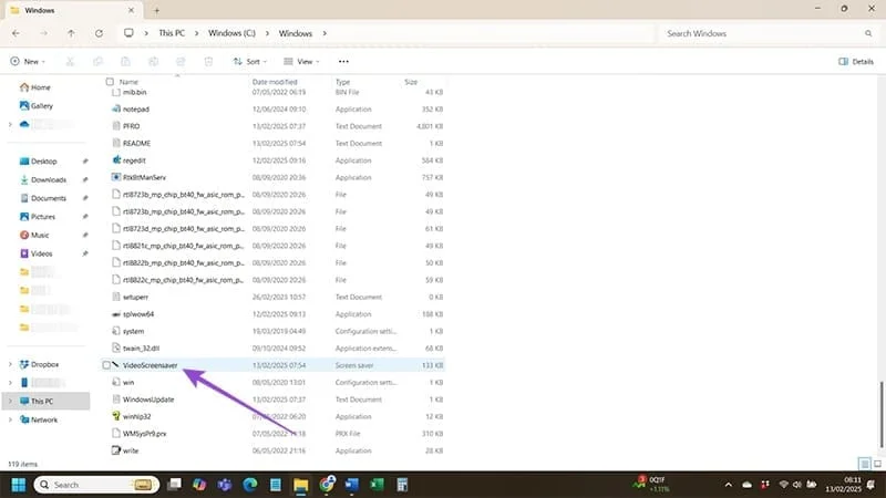 Як встановити відео як заставку у Windows 11