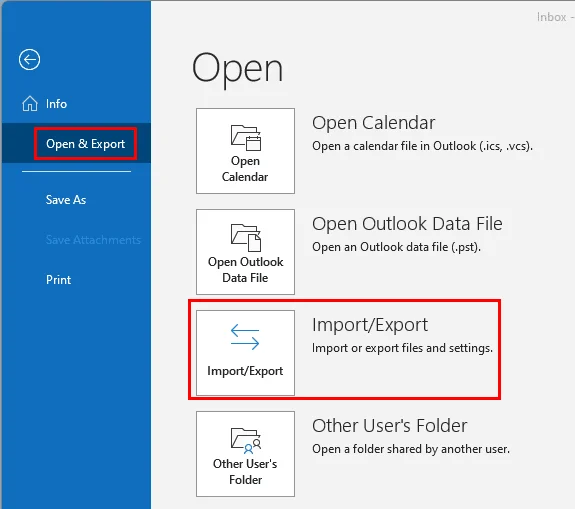 Importera Outlook-kontakter till Windows Live Mail