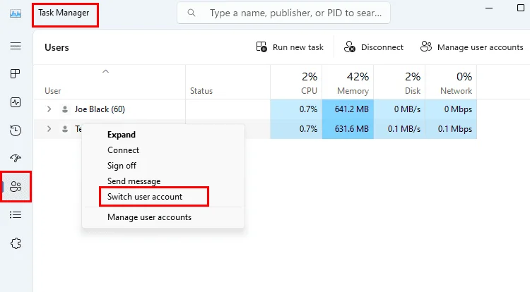 Windows 11: Gyors felhasználói váltás engedélyezése vagy letiltása