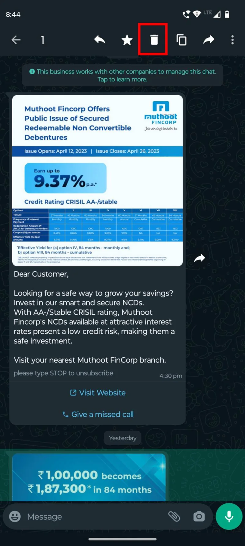 Android: Ne morem izbrisati fotografij iz aplikacije Gallery