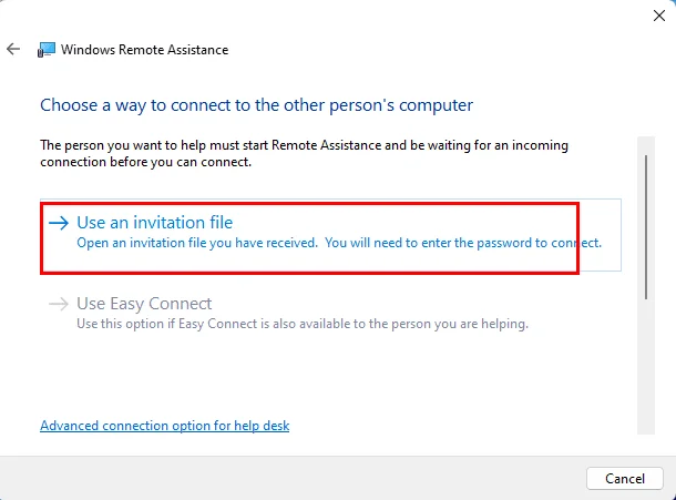 Windows 11: Slik sender du invitasjon til fjernhjelp