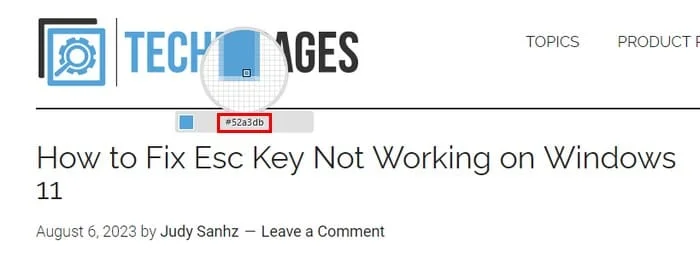 Firefox: Hur man identifierar en specifik färg på en webbsida