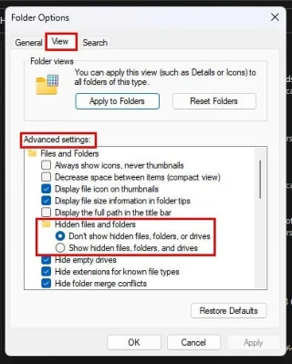 Jak zobrazit skryté soubory ve Windows 11