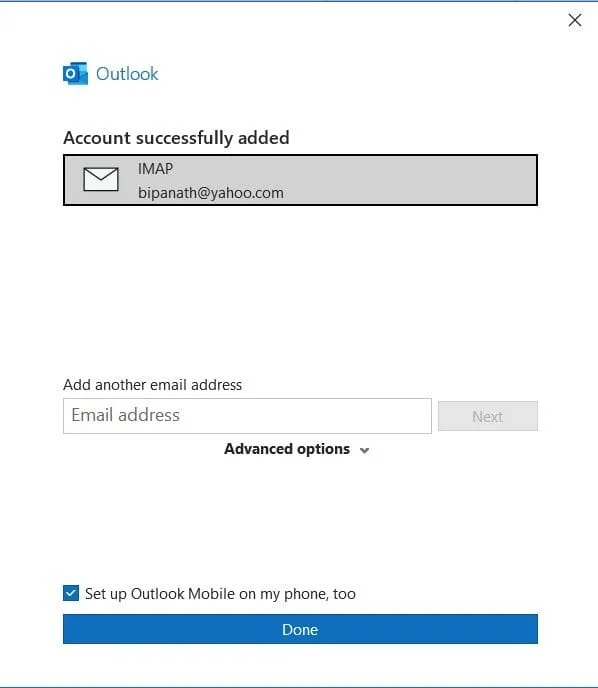 Kuinka yhdistää Outlook Yahooon