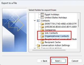 Importovat kontakty Outlooku do Windows Live Mail