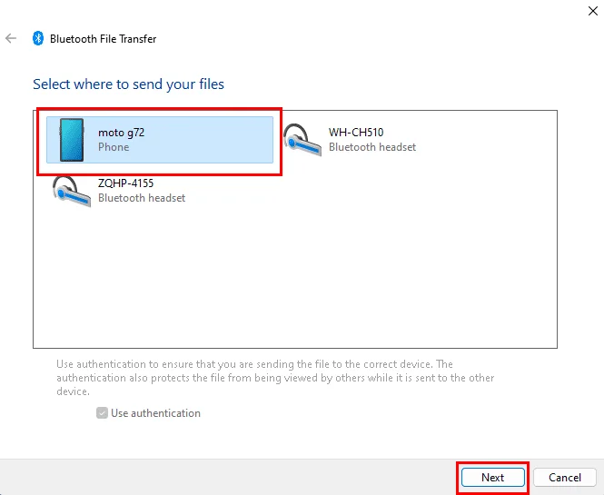 Přenášení souborů mezi Androidem a Windows 11 přes Bluetooth