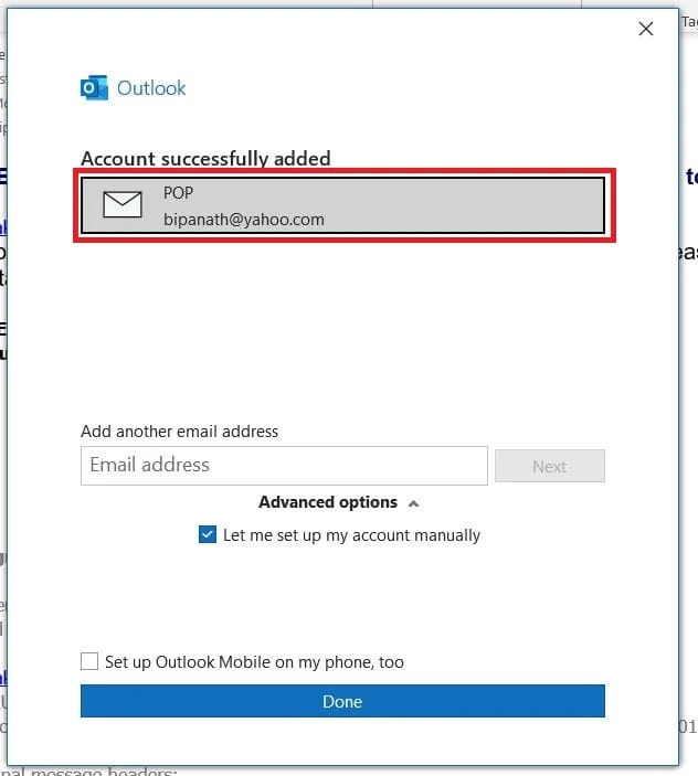 Kuinka yhdistää Outlook Yahooon