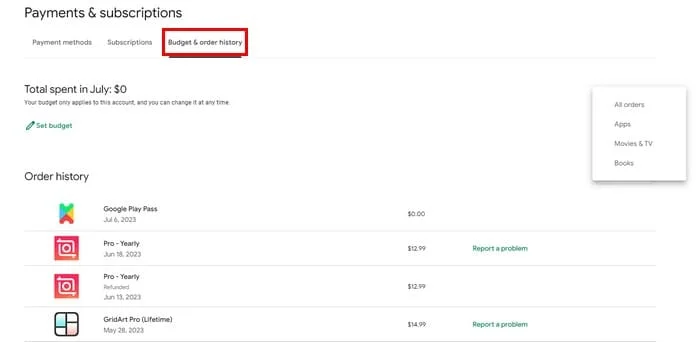 Greitas Patarimas: Kaip peržiūrėti savo „Google Play“ pirkimų istoriją