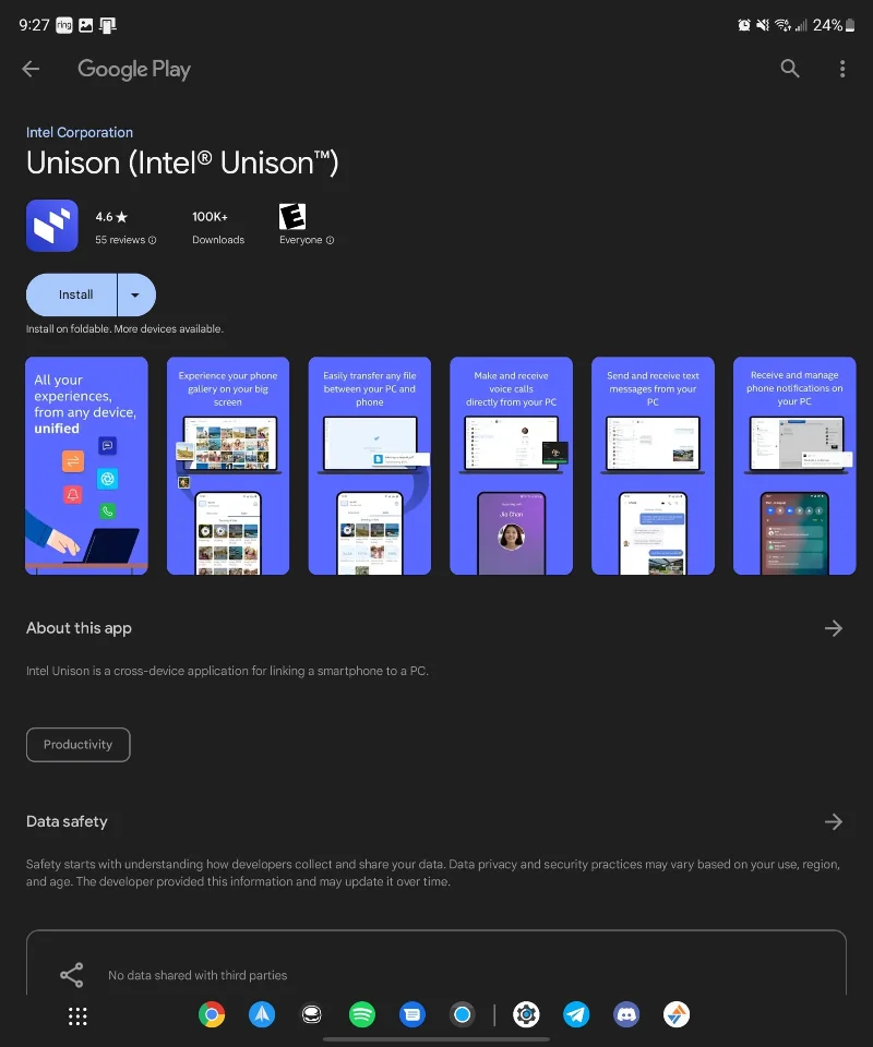 Samsung Galaxy Z Fold 5: Kaip prisijungti prie PC
