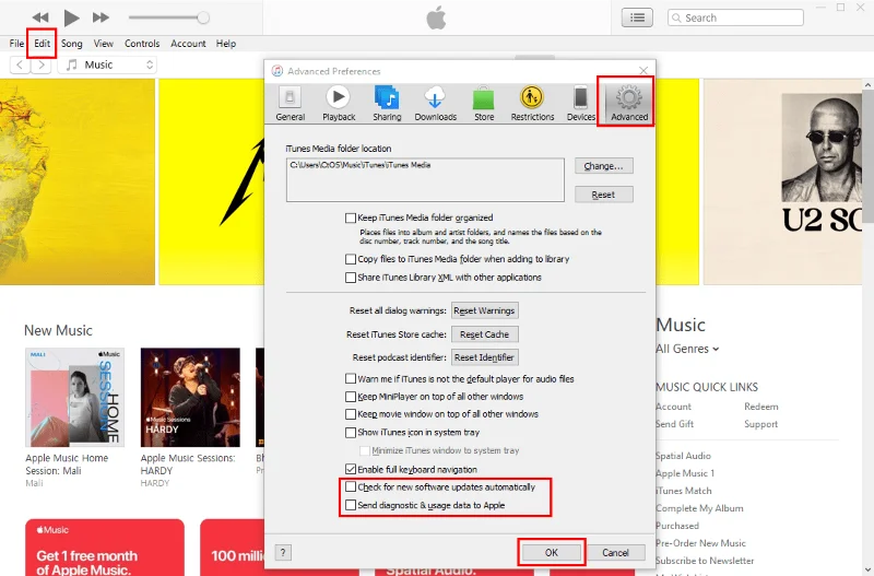 Deaktyvuoti „Apple Software Update“ ekraną „Windows 11“ ir „macOS“