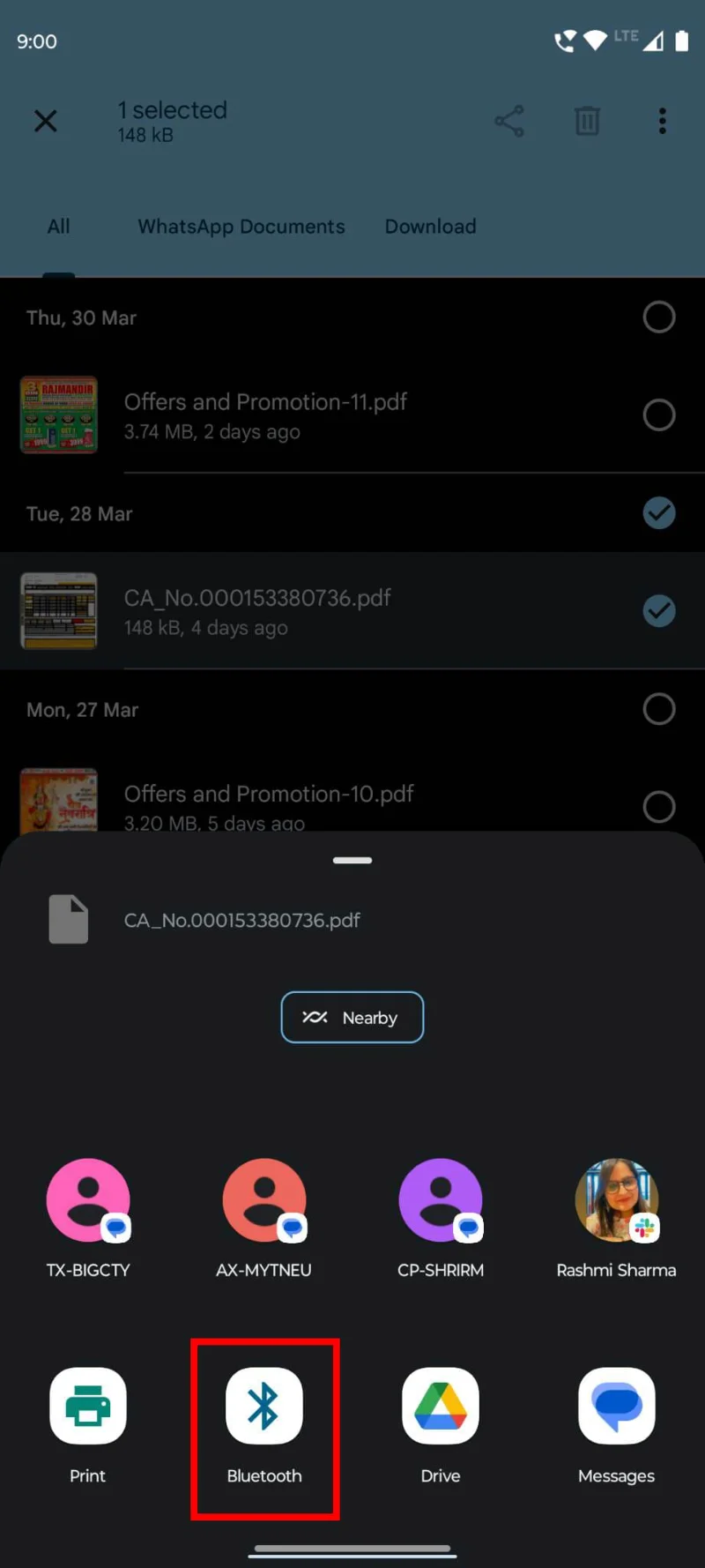 Přenášení souborů mezi Androidem a Windows 11 přes Bluetooth