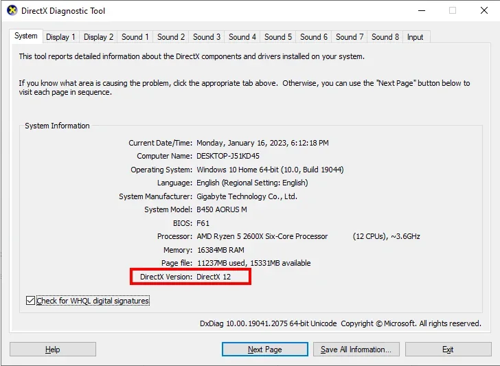 Jak zkontrolovat verzi Direct X ve Windows 11
