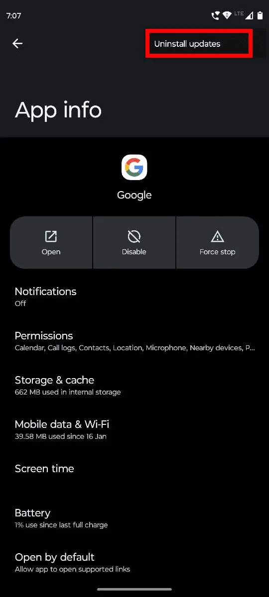 Фикс - Google за Android показва, че е офлайн