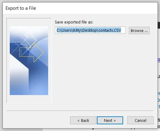 Експорт на контакти от Outlook и импорт в Gmail