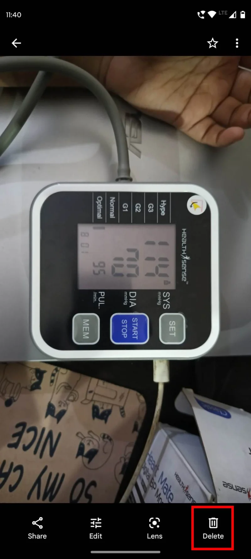 Android: Ne morem izbrisati fotografij iz aplikacije Gallery