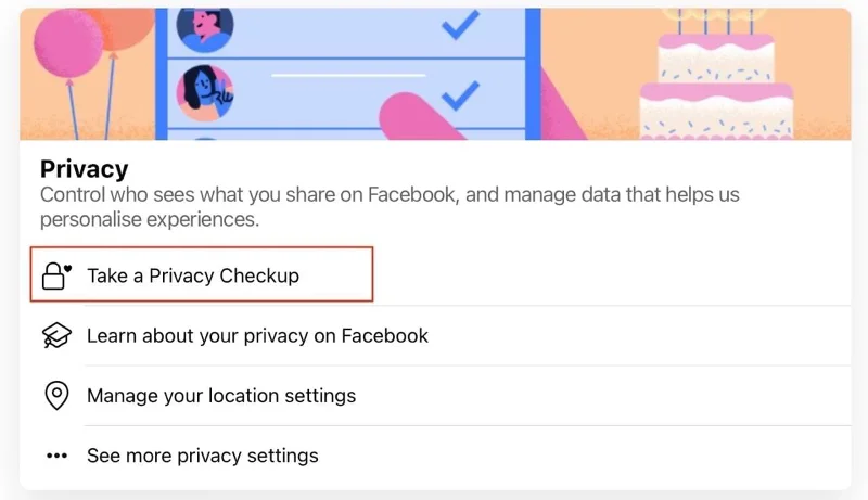 Så här ändrar du Facebooks integritetsinställningar på en telefon eller tablet