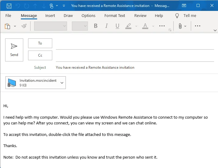 Windows 11: Slik sender du invitasjon til fjernhjelp