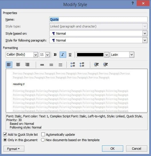 Kuinka käyttää ja käyttää tyylisettejä Microsoft Wordissa