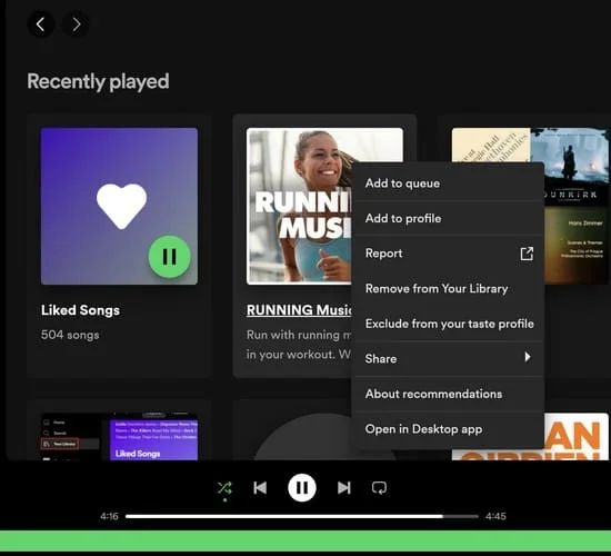 Spotify: Kaip peržiūrėti grojimo istoriją