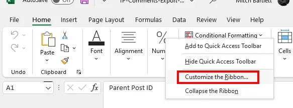 Ota käyttöön 'Sähköposti' -vaihtoehto Excelissä ja Wordissa 365