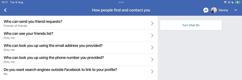 Kaip pakeisti „Facebook“ privatumo nustatymus telefone ar planšetėje
