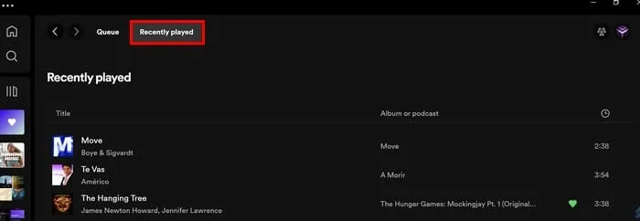 Spotify: Jak zobrazit historii přehrávání