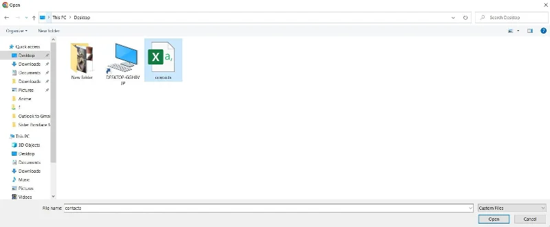 Експорт на контакти от Outlook и импорт в Gmail