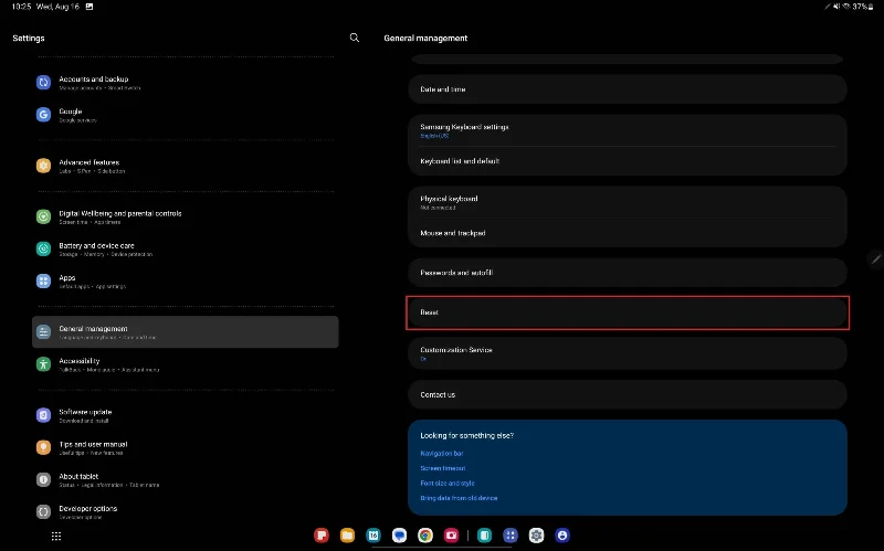 Samsung Galaxy Tab S9: Як виконати м'яке/апаратне скидання налаштувань