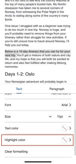 Как да подчертаете текст в Google Docs