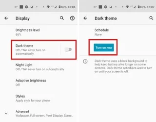 Edge for Android: Kaip įjungti tamsųjį režimą