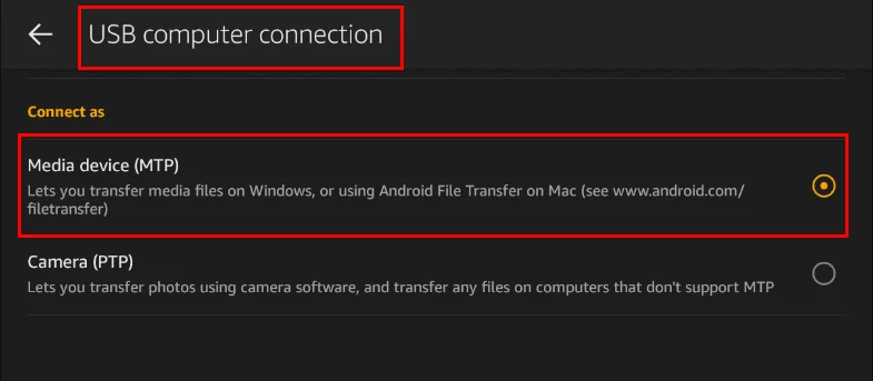 Amazon Fire: Увімкнення налагодження через USB