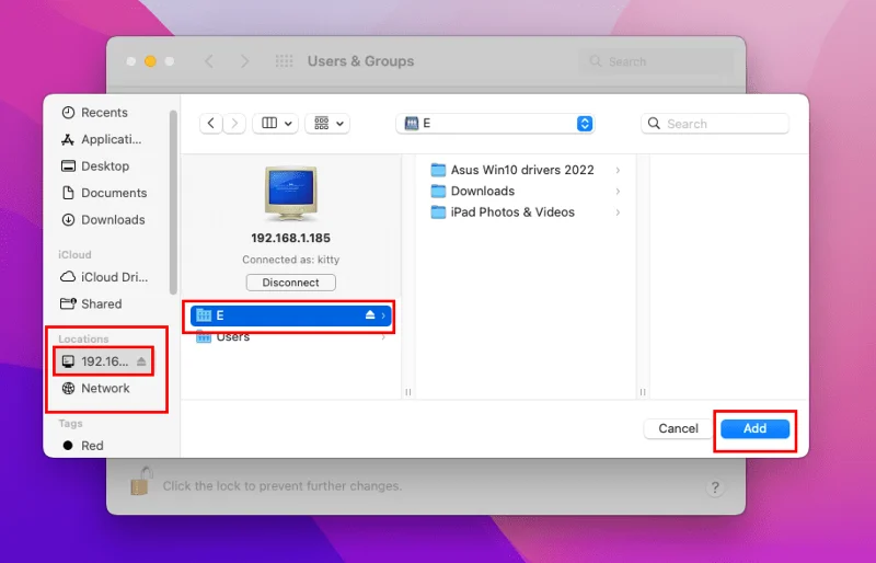 Kaip sužeminti tinklo diską Mac kompiuteryje