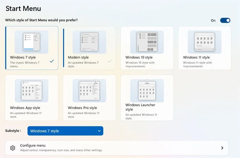 7 Saker som Start11 gör bättre än Windows 11 Aktivitetsfältet
