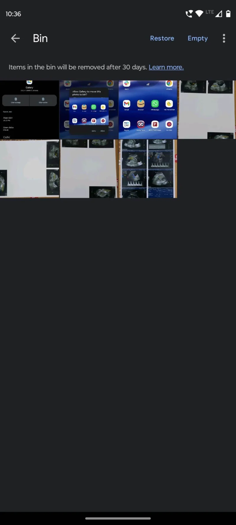 Android: Ne morem izbrisati fotografij iz aplikacije Gallery