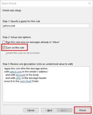 Outlook 365: Blokování emailových adres a domén
