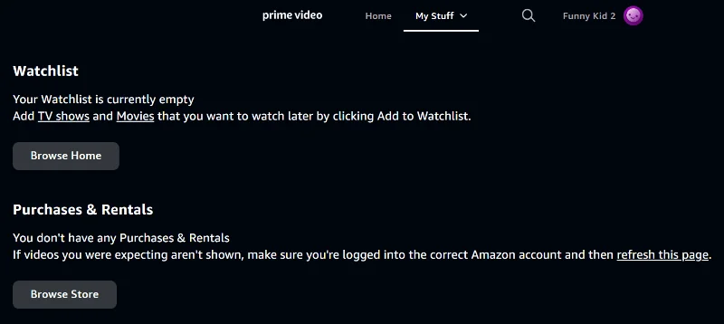 Nastavení profilů Amazon Prime Video pro děti