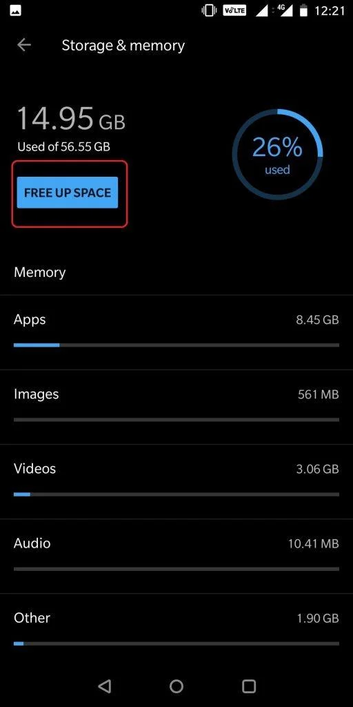 Nastavení Android pro úsporu baterie, úložiště a času