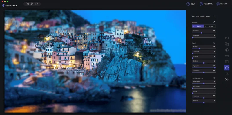 Hur man suddar bilder på Mac med en enkel oskärpa fotoredigerare