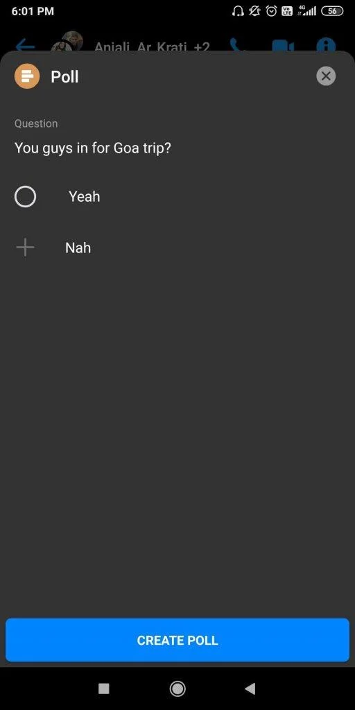 Hur skapar jag en omröstning på Facebook?
