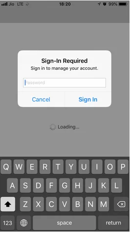 Přihlášení s novým Apple ID