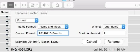 Sådan omdøbes flere filer på én gang på Mac