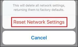 Potvrzení obnovení sítě