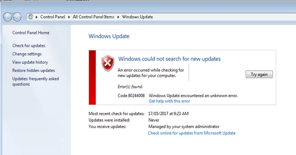Jak opravit kód chyby aktualizace systému Windows 10: 80072ee2