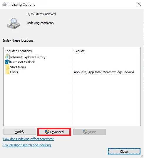 Jak opravit problémy s vyhledáváním v systému Windows 10 obnovením indexu