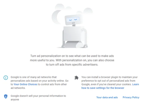Как да спрете персонализираните реклами в Google и Youtube
