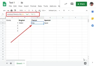 Как да превърнете Google Sheets в преводач